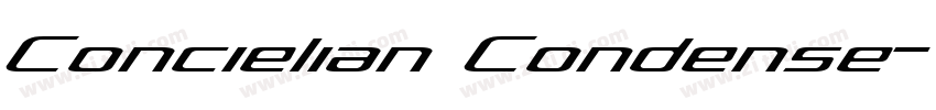 Concielian Condense字体转换